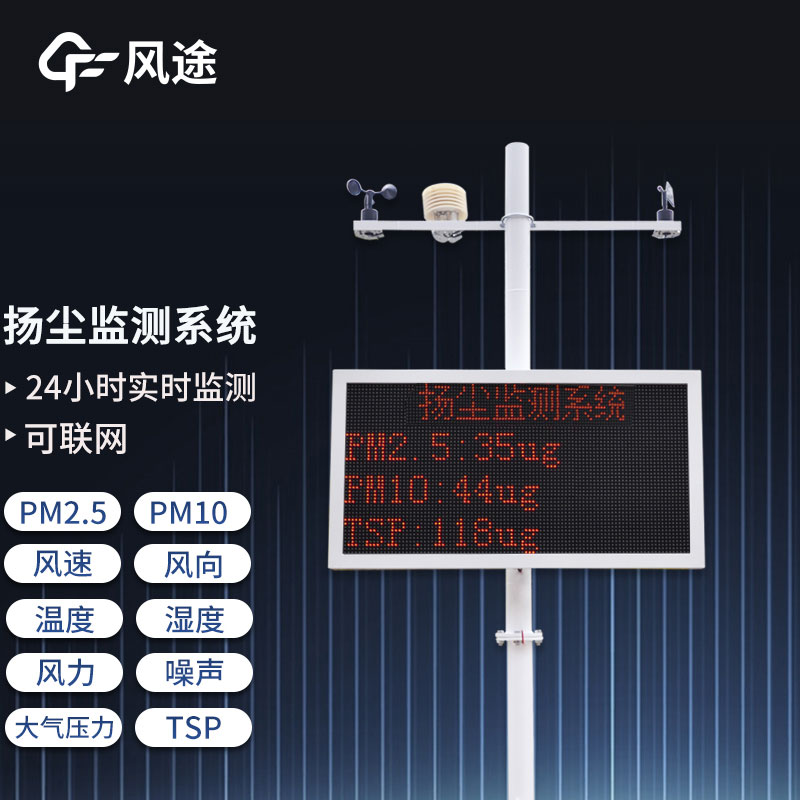 工地揚塵在線監測系統，重要的環境監測設備之一